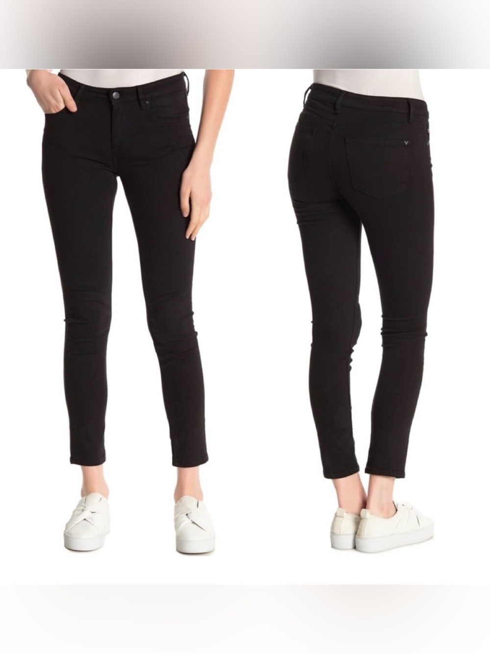 NWT Vigoss Marley Mid Rise Skinny Black Stretch Jeans Size 31
